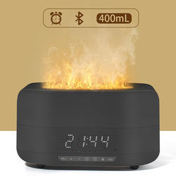HOMEFISH 400ml Bluetooth Alarm Clock Aroma Diffuser Ultrasonic Smart Humidifier