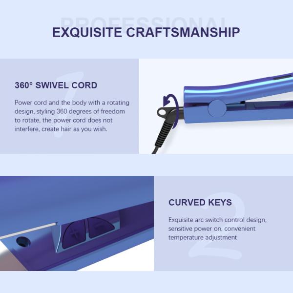 flat iron titanium Infrared Hair Straightener 1000w professional