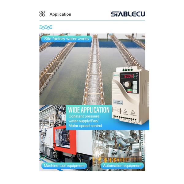 750W Single Phase Frequency Inverter , Single Phase VFD Drive For 1HP Motor