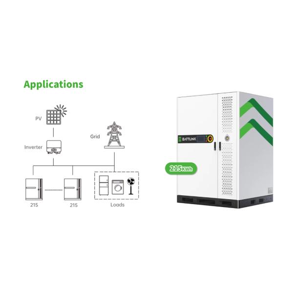 Commercial ESS Cabinet Energy Storage System 215Kwh Lithium Iron Phosphate LiFePO4