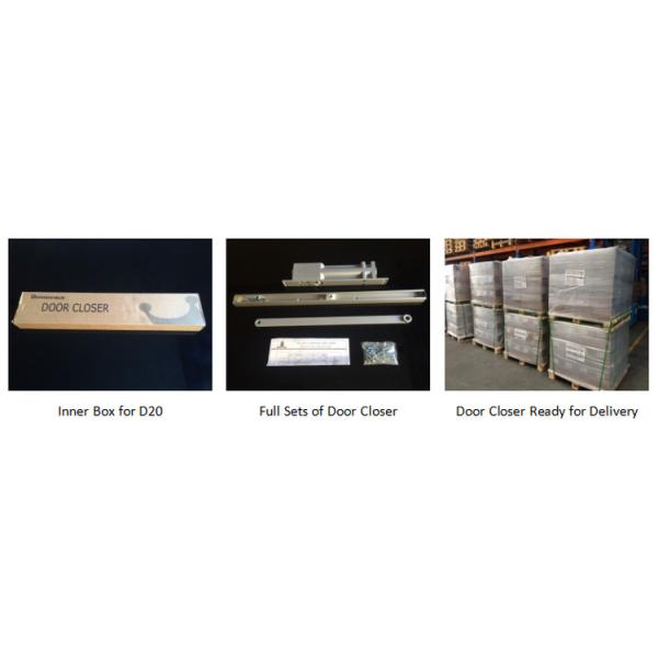 Office Sliding Arm Door Closer Adjustable Latching Speed For 25-45kg Inside Door