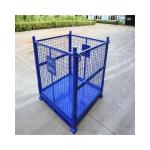 Steel Collapsible Pallet Container , Stackable Rigid Wire Containers With
