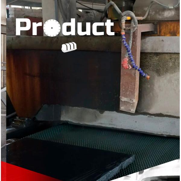 47KW LINSING Stone Slab Tile Bush Hammer Chiseled Rough Picking Marble Sandblasted Surface Granite Grinding Machine