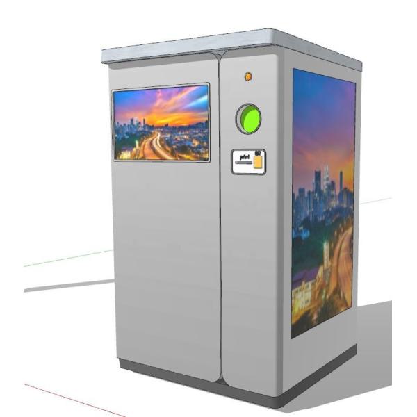 China Hospital Aluminum Can Waste And Garbage Recycling Vending Machine CE wholesale