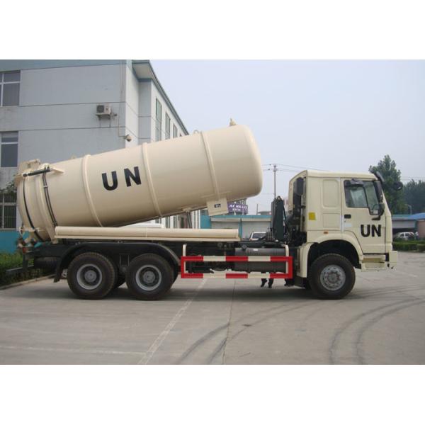 6×4 Drive Type Sewage Suction Truck With Pump With Hydraulic Control System