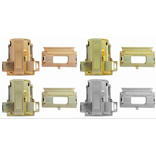 Bronze Or Copper Color Coffin Corner 7# B Plastic Corner And Lugs With Steel Bar