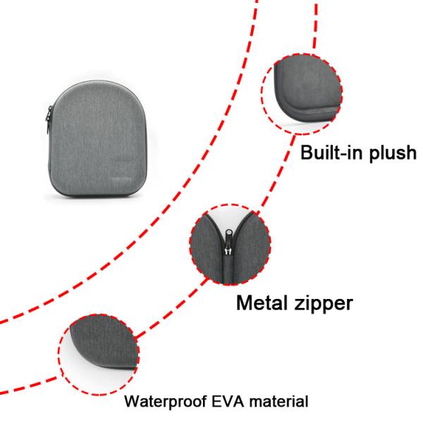 Convenient Small EVA Headphone Case / Luggage Carrying Bag ISO9001