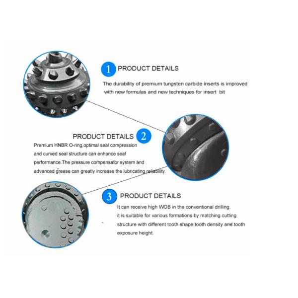Forging Processing Kellyway Steel Roller Cone Bits , Roller Cone Drill Bit