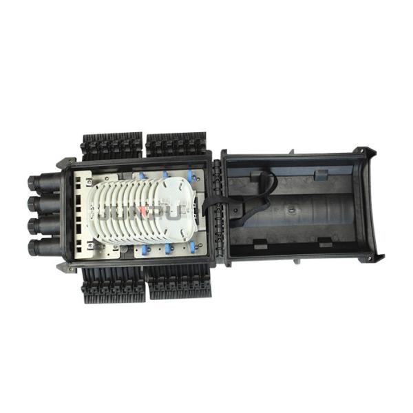 Black 288 core Fiber Optic Closure Types fully loaded LSZH fiber optic splicing