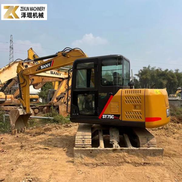 Year 2022 Used 7.5T Sany 75C Excavator SY75C-8 SY75C PRO Second Hand Diggers