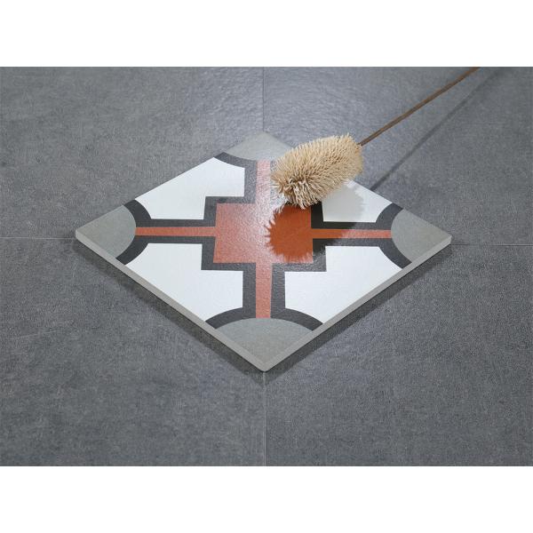 20x20cm Red Gray Ceramic Rustic Tile for Indoor Floor