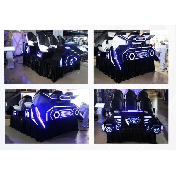 Coin Oprtated Virtual Reality Simulator 9D 6 Seats Platform With Deepoon VR Glasses