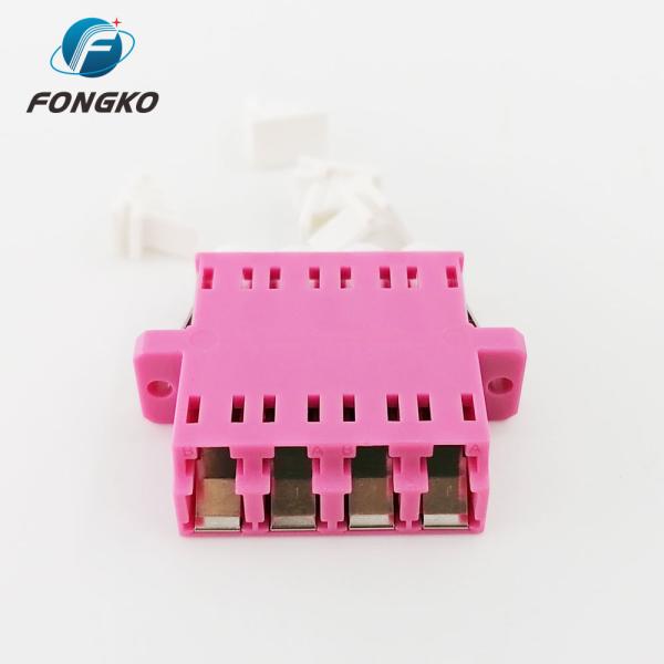 Rose Quad Lc To Lc Coupler Multimode OM4 Cable To Fiber Optic Adapter