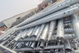 Industrial Helical Anchors Foundation Steel Helix Screw Pile Customized