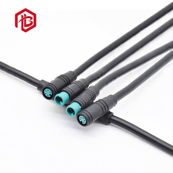 Black White LED Light 2 PIN 3 PIN Watertight Power Connector