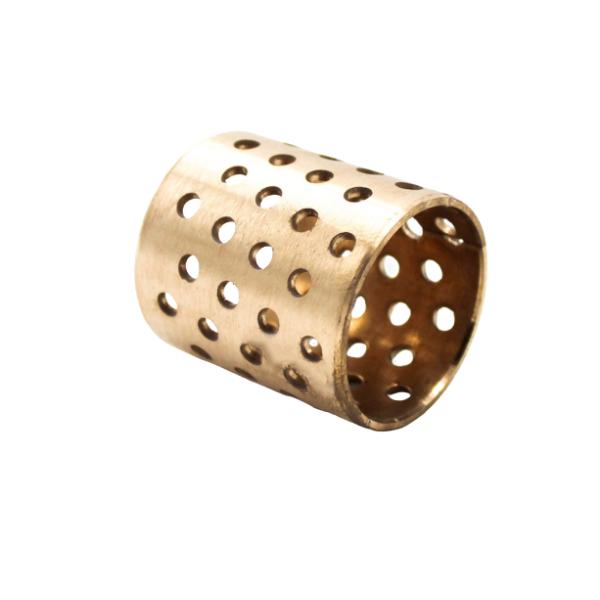 DIN 1494 / ISO 3547 Sleeve Tin Bronze CuSn8 Plain Bearing Rolled Bushes With Lubrication Grease Holes