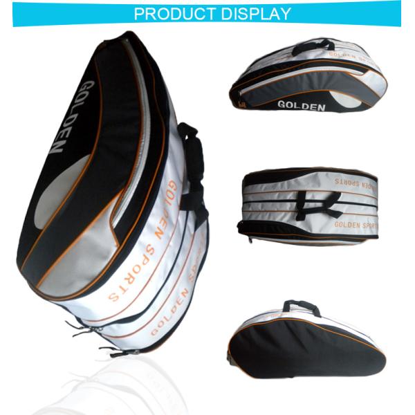 Outdoor Men Custom Tennis Racket Bag / Sports Gym Bag 70x60x20 Cm Size