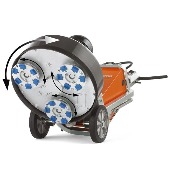 CPS Trapezoid Chip Scraper PCD Magnetic Connection Diamond Grinding Shoes fast change