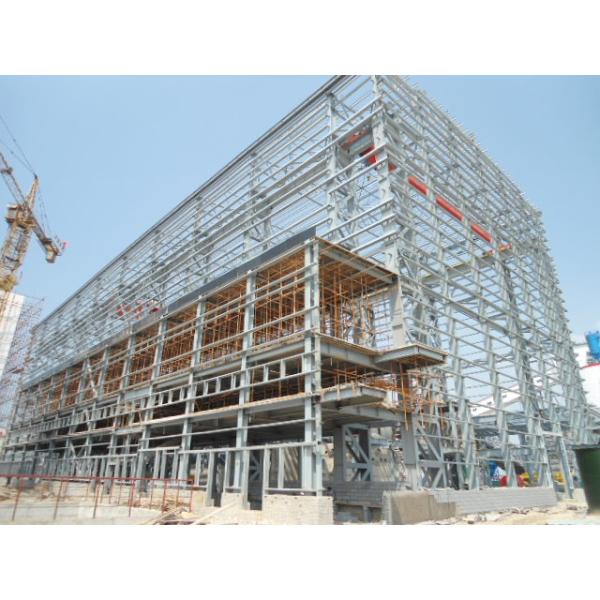 Steel Frame Commercial Prefabricated Multi Storey Building With Bolt Connection Form