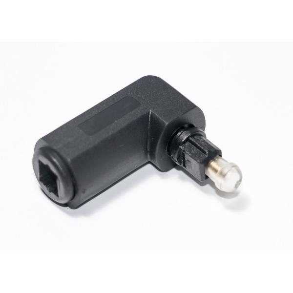 TV DVD Optical Fiber Accessories 90 Degree Male To Female Connector