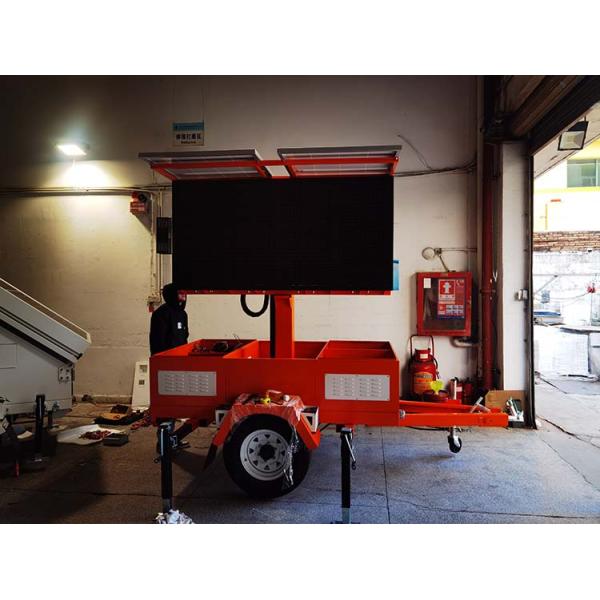 Solar Panel Power Energy System Led Screen Display Trailer 4G 5G WIFI For Construction Site