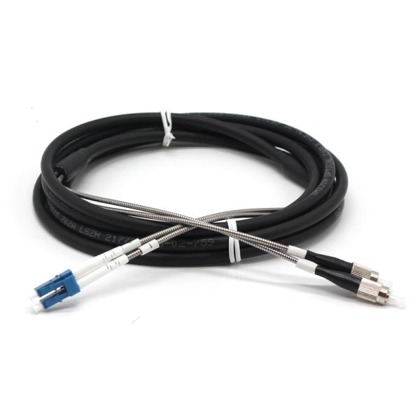 GYFJH 7.0mm 2 Cores Outdoor Patch Cord Base Station Fiber Optical Cable Assembly DLC-DLC FTTA