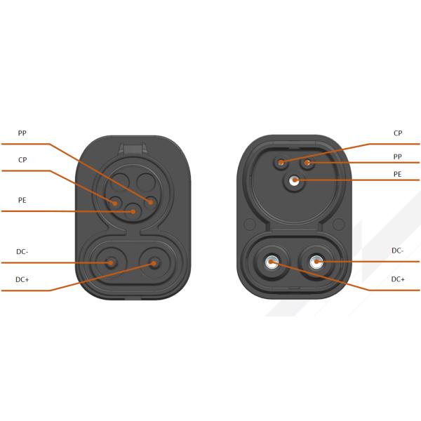 150A DC CCS Combo Charger CCS Combo 2 To CCS Combo 1 Adapter