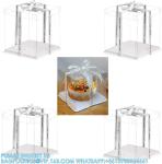 Cake Packaging Boxes Tall Cake Box With Lid and 148ft Ribbon Tall Cake Boxes for