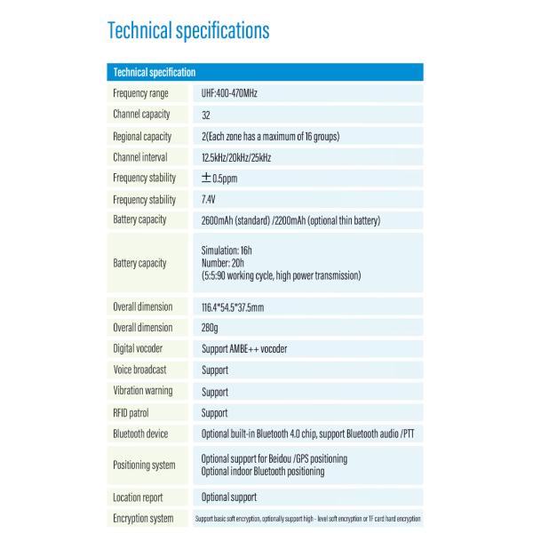 Caltta DH612 Professional Digital Walkie Talkie