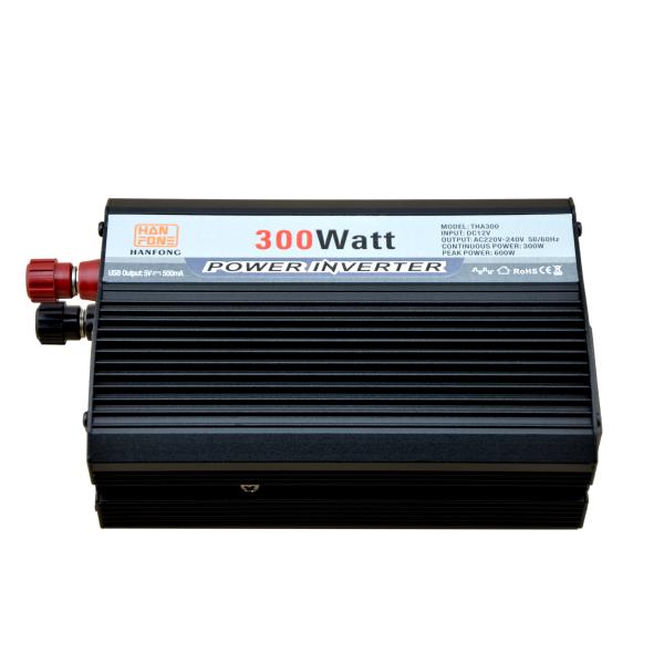 Hanfong 300W Car Inverter Modified Sine WaveInverter turn power DC12v 7Ah Battery to 220v AC With USB Cigar Lighter CE