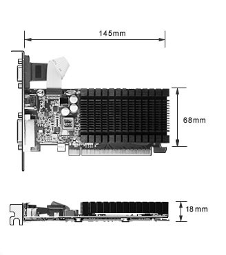HDCP Gaming nvidia geforce GT 710 GPU 2GB video card Kepler Based 64 Bit