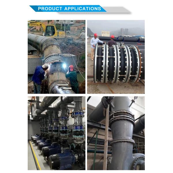 32inch Dn800 Fully Sealed Rubber Expansion Joint Large Diameter Carbon Steel Flange Face