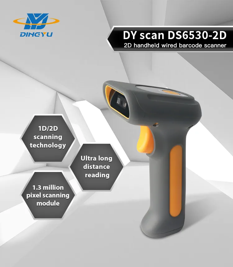 Barcode Scanner Laser Barcode Reader 1d 2D Qr Handheld Bar Code Portable Scanner