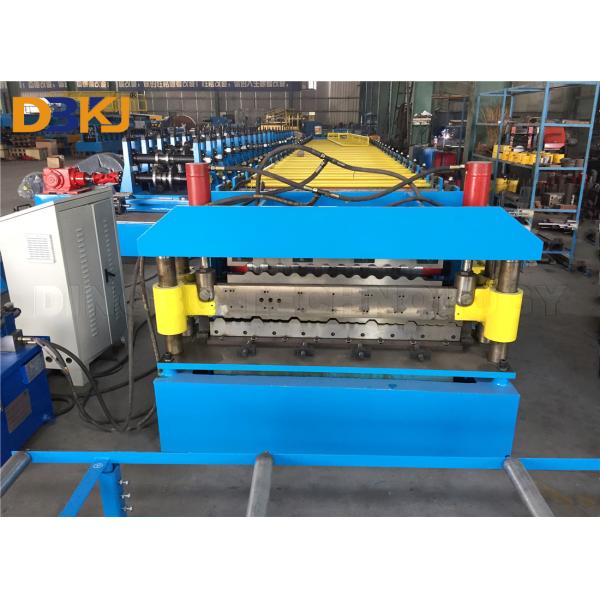 Colored Galvanized Steel Double Layer Roll Forming Machine For IBR Roof