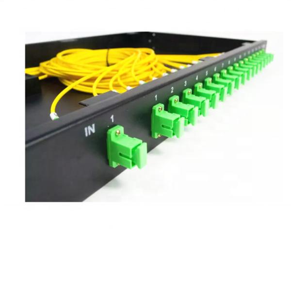 Fixed Rack Mounted 1U 1X32 PLC Splitter FTTH Patch panel