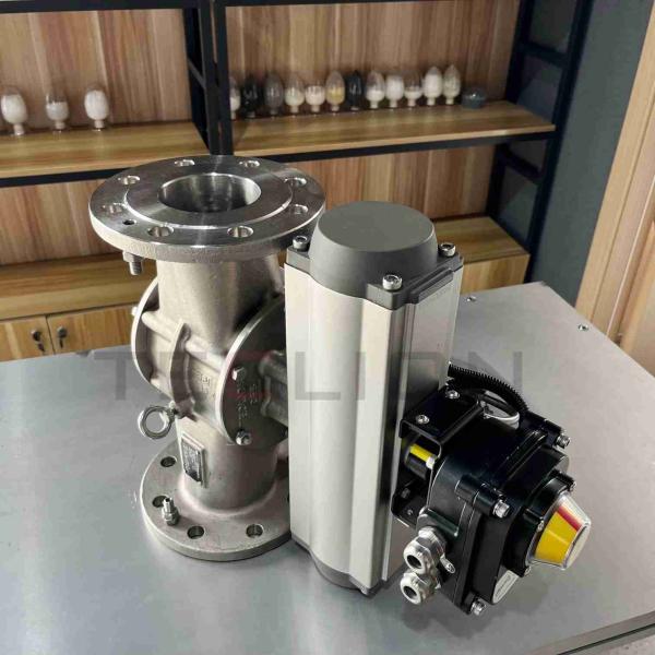Powder Pneumatic Conveying Diverter Valves Casting Stainless Steel