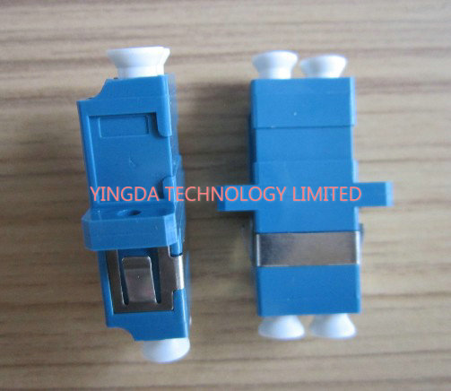 PBT Fiber Optic Adapter LC Duplex SC Footprint Type Blue Single Mode High Density