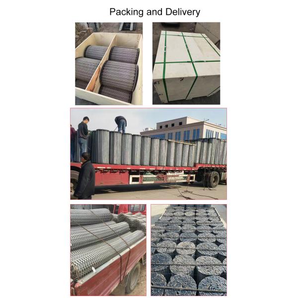 304 Stainless Steel Mesh Conveyor Wire Belt 10m Length 1.0mm Thickness