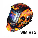 WM008 CE Protective Welding Helmet Made of PP Material with Wide Viewing Area 540g/pc