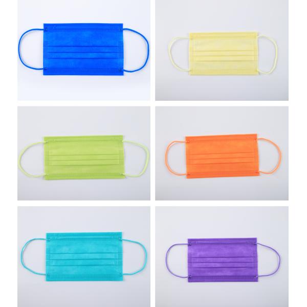 4ply Pure Color Disposable Medical Face Mask Non woven SBPP Fabric Disposable Face Mask