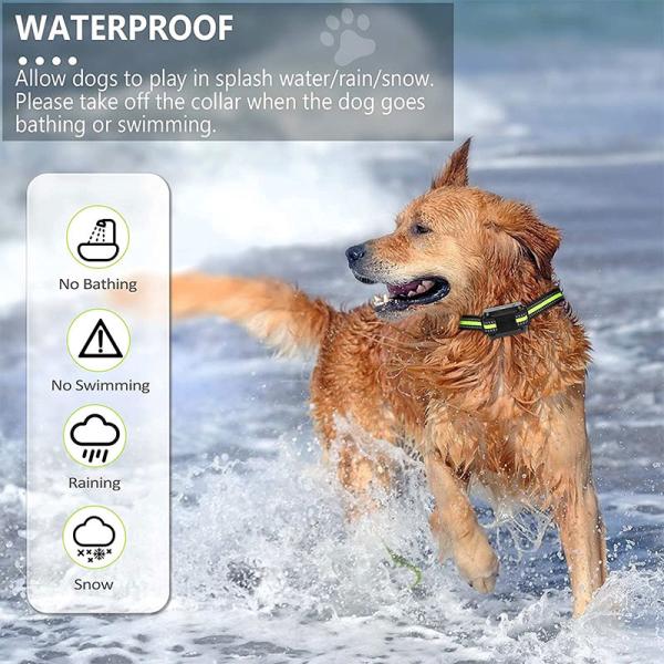 Outdoor Remote Control Dog Training Collars Rechargeable Dog Bark Training Collar