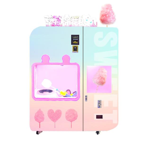 Exclusive Robotic Arm Sensing Chip New Floss Automatic Sugar Cotton Candy Vending Machine