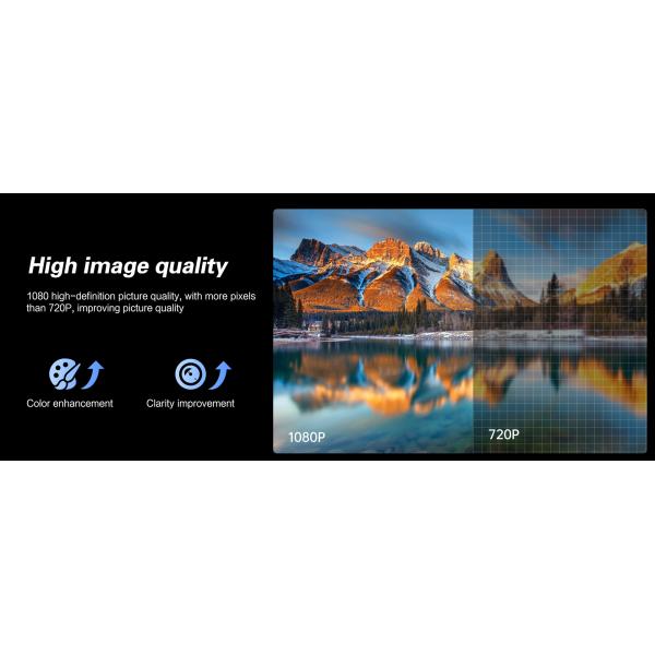 Flyin Q7 1080p High-definition Home Entertainment Theater Projector LCD Dual speakers Bluetooth 100 inch screen Dual band WIFI