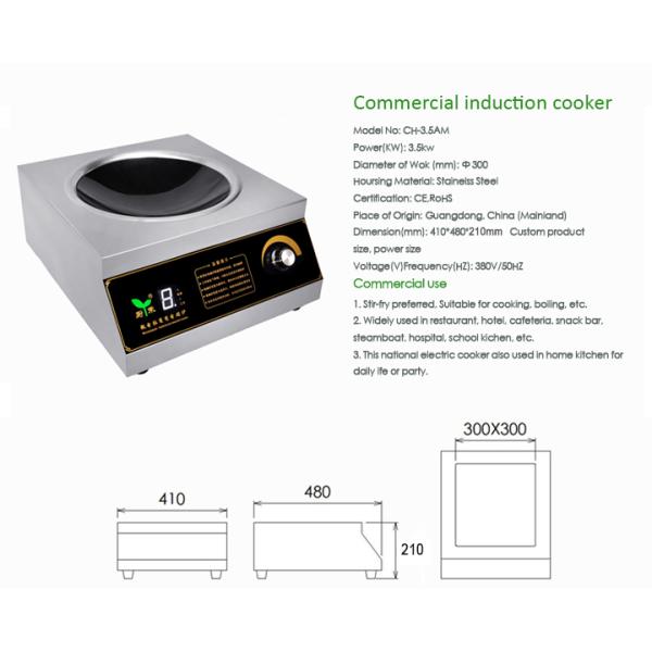 Stainless steel table top electric stove for Kitchen