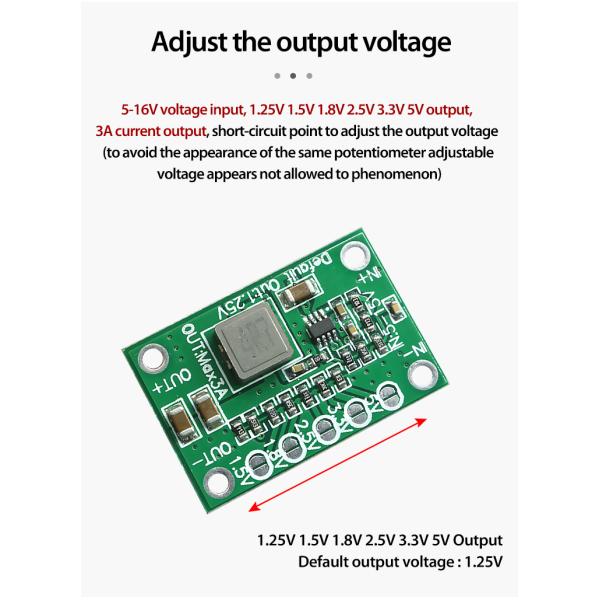 Creatall CA-1235 3A 5V-15V Adjustable Voltage Converter with 20mm Integrated Circuit Model LED TV Power Supply Module