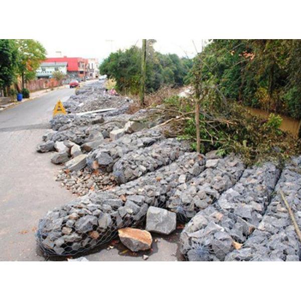 60×80mm Deep Water Sack Gabion Rapid Flow Hexagonal Hole