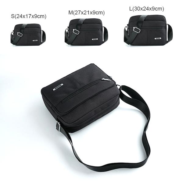 Canvas Casual Shoulder Messenger Bag Solid Buckle MultiPocket