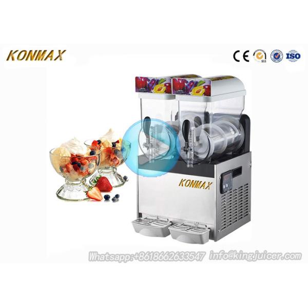 Stainless Steel 110V Slush Puppie Machine Commercial 15Lx2 Tank