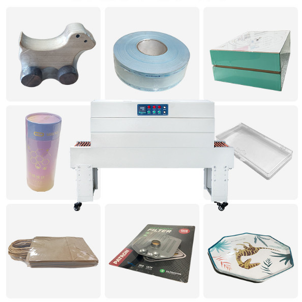 Heat Shrink Wrapping Machine 6KW Shrink Tunnel Packing Machine Bottle Wrapper