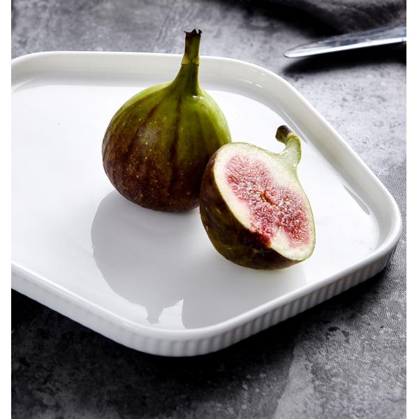 Irregular Solid Contemporary Pure White Porcelain Plate Gifts